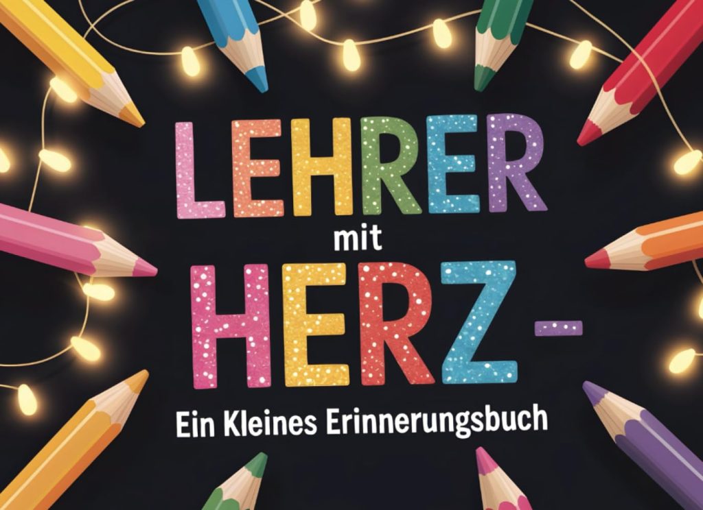 Lehrer mit Herz – Ein kleines Erinnerungsbuch: Liebevoll gestaltetes Abschiedsgeschenk für Grundschullehrer – Persönliche Geschenkidee von der Klasse, … oder Dankeschön zum Schuljahresende