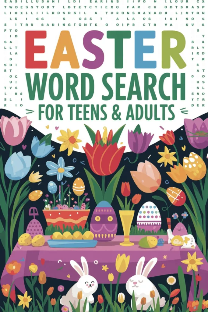 Easter Word Search For Teens & Adults: Large Print Word Search Book About the Tradition, Bunnies, Spring & More | 6X9 Inches, 112 Pages, 55 Puzzles | Perfect Gift for the Holiday