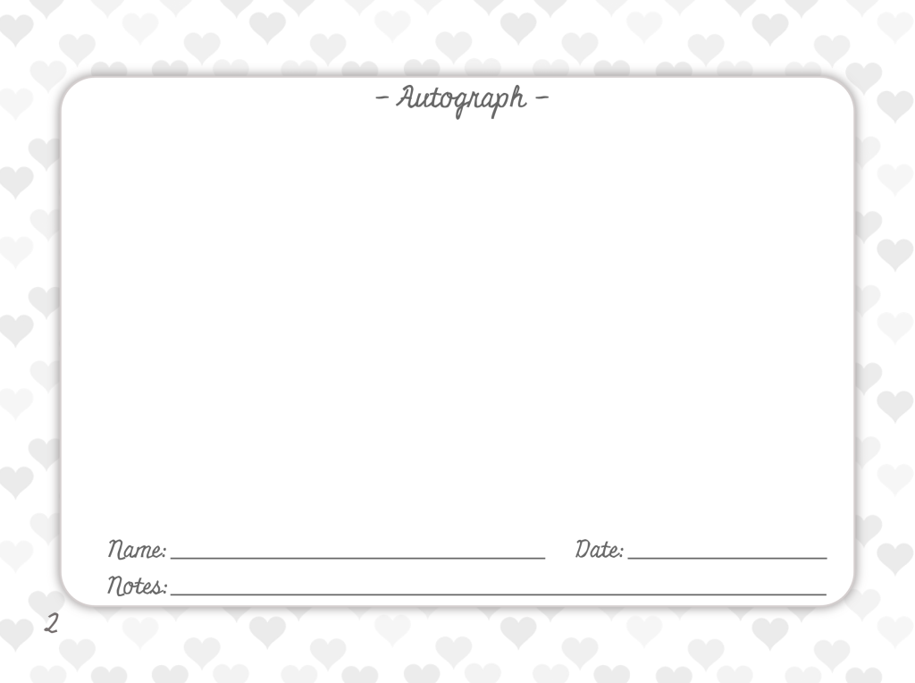 Friends Autograph Book