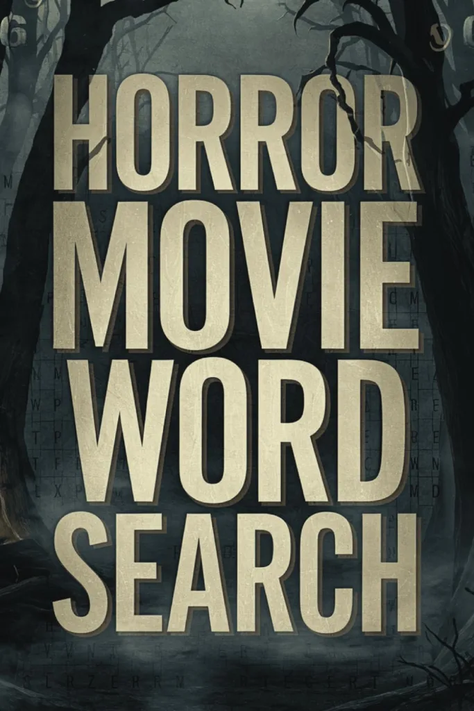 Horror Movie Word Search: Large Print Word Search Book About Scary Movies, Spooky Characters and More | 6X9 Inches, 112 Pages, 55 Puzzles | Perfect ... All Fans (Horror & Mystery Word Search Books)