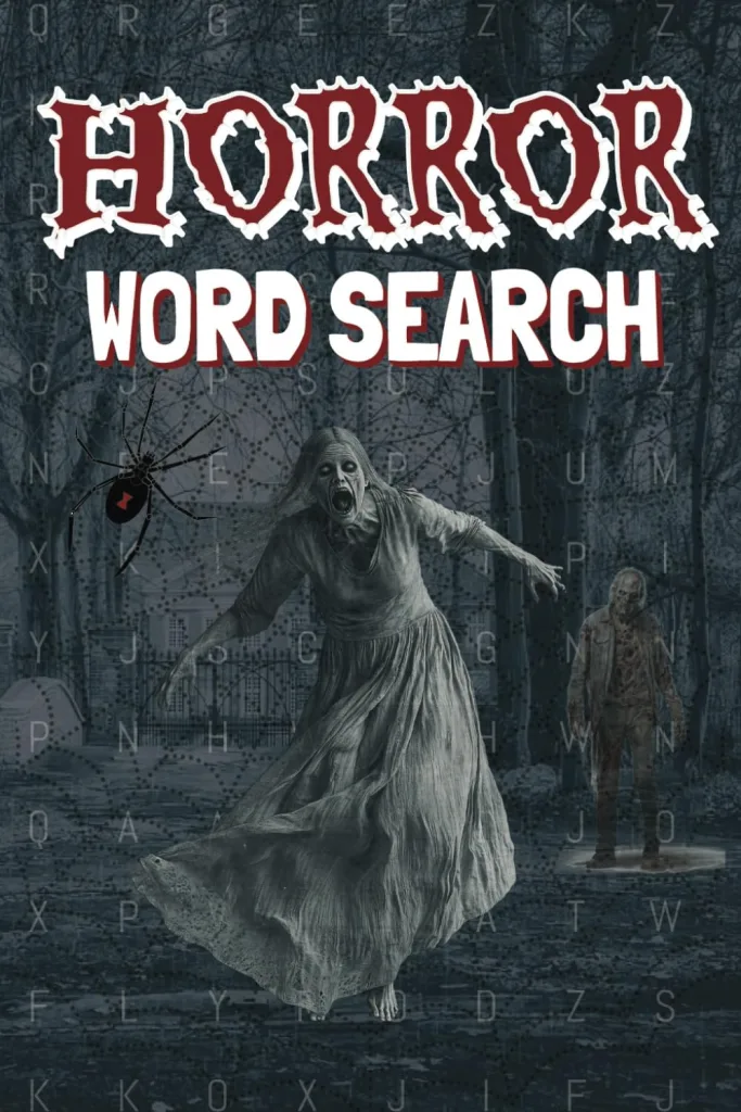 Horror Word Search: Puzzle Book for Adults with Large Print about Horror Movies, Everything Spooky and More | 6x9 inches, 110 pages, 55 Puzzles | Gift ... Times (Horror & Mystery Word Search Books) 