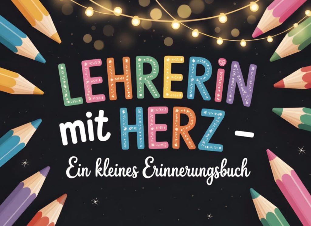 Lehrerin mit Herz – Ein kleines Erinnerungsbuch: Liebevoll gestaltetes Abschiedsgeschenk für Grundschullehrerinnen – Persönliche Geschenkidee von der … oder Dankeschön zum Schuljahresende