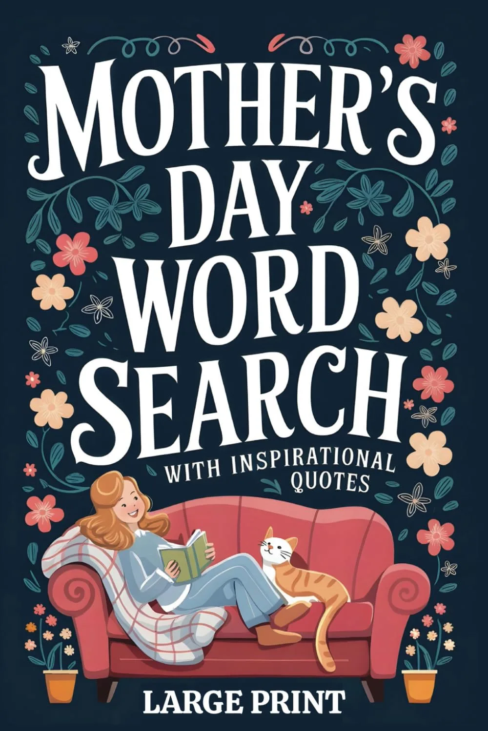 Mothers Day Word Search: Large Print Puzzle Book with Humor | Perfect Mother’s Day Gifts from Kids & Students | Relaxing & Fun Activities for Moms & Grandmas