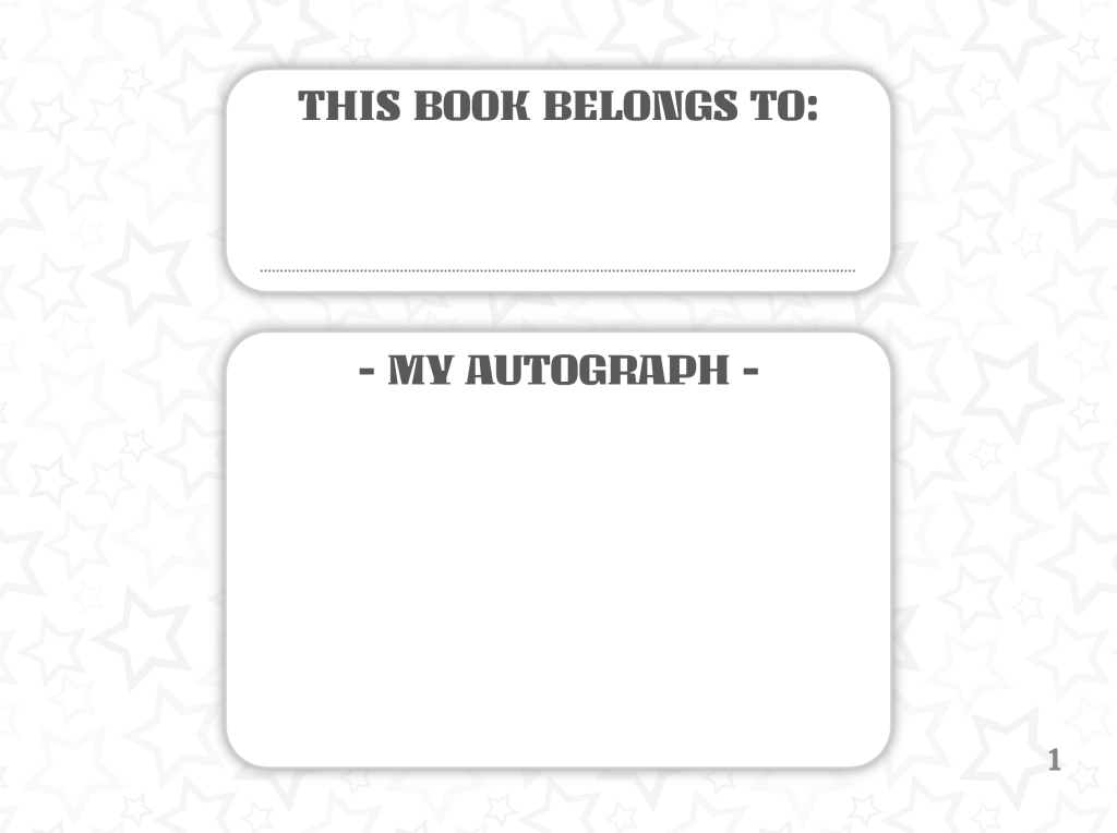 My Universal Autograph Book