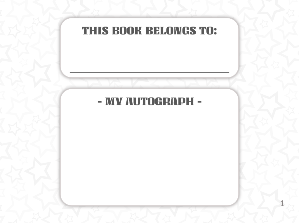 My Universal Autograph Book