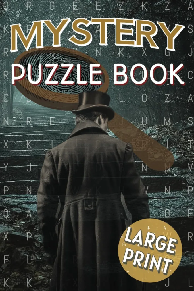 Mystery Puzzle Book: Large Print Word Search Book About Anything Supernatural, Paranormal and More | 6X9 Inches, 110 Pages, 55 Puzzles | Gift for ... Times (Horror & Mystery Word Search Books) 