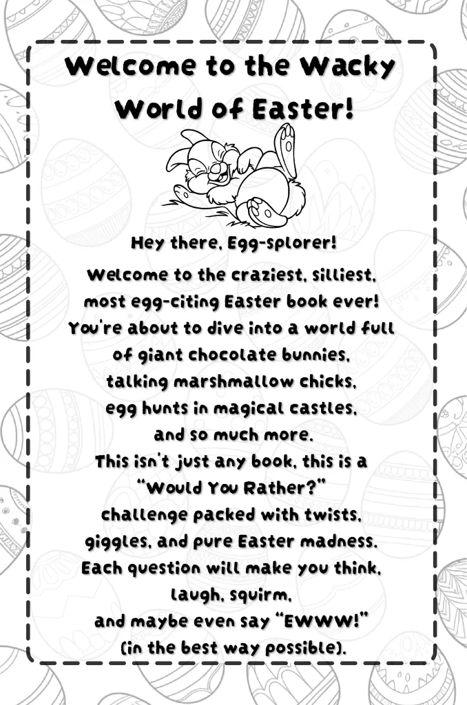 Would You Rather Easter Edition: A Funny Large Print Easter Basket Stuffer for Kids Ages 8–12 | Perfect Gift Idea Filled with Jokes, Laughs, and Silly Would You Rather Fun 