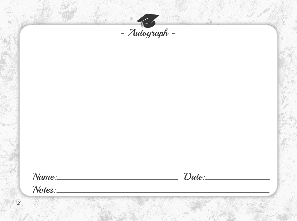 Graduation Book To Sign 2025