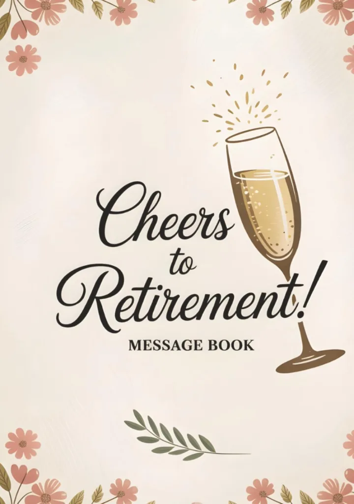 Retirement Message Book: Guest Book for Retirement Party – A Stylish Memory Keepsake for Well Wishes, Signatures, and Messages from Friends, Family, and Colleagues Hardcover