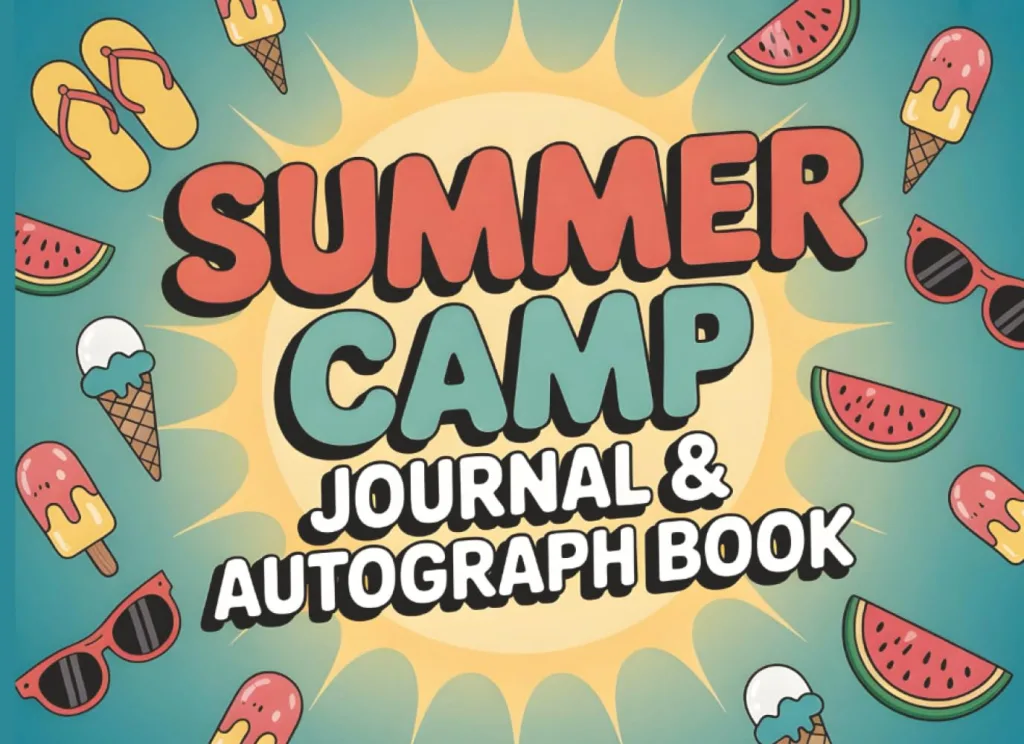 Summer Camp Journal & Autograph Book: Cool Sleepaway Essentials & Overnight Care Package Gifts for Teen Girls and Boys – Fun Summer Notebook Paperback