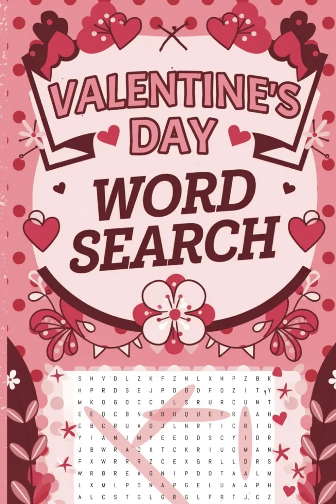 Valentines Day Word Search: Large Print Puzzle Book About Valentine's, Love, Romance and More | 6X9 Inches, 112 Pages, 55 Puzzles | Perfect Gift for Teens and Adults
