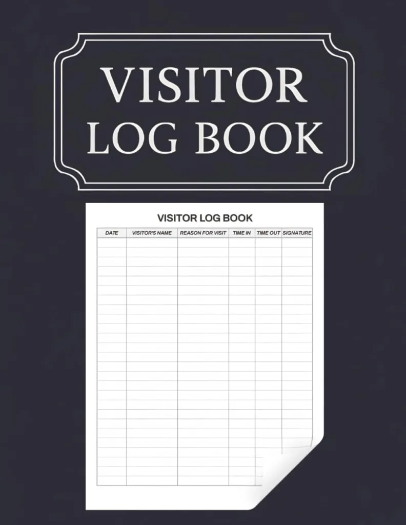 Visitor Log Book: Front Desk Sign-In Sheet for Offices, Salons, Clinics, or Events | Track Guests, Appointments, and Drop-Offs in This Professional Registry Paperback