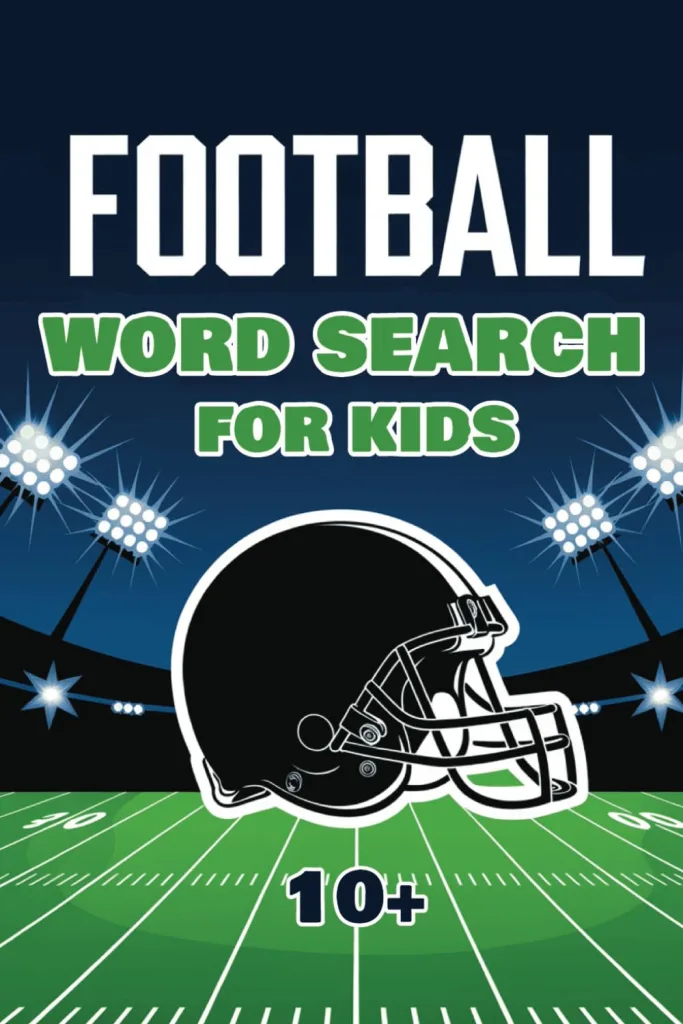 Football Word Search for Kids Word Searches with Large Print About Teams, Players, Basics and More