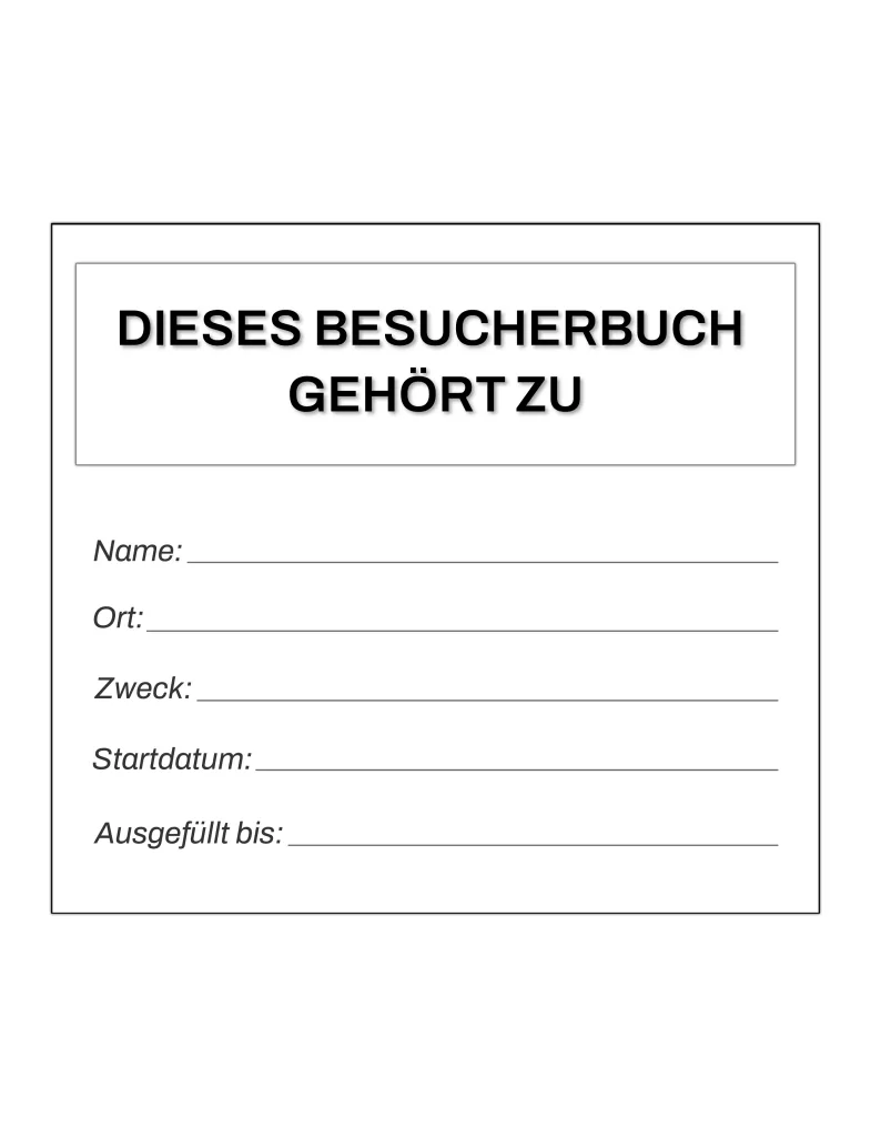 Besucherbuch für Unternehmen, Büros und Praxen: Hochwertiges Logbuch im Hardcover für Rezeption, Empfang oder Studio – Über 3000 Einträge zum Erfassen von Besuchern, Kunden und Lieferanten Hardcover