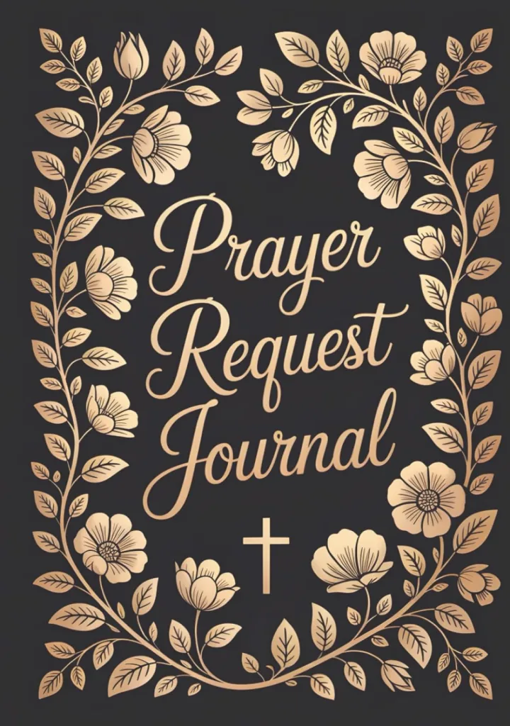 Prayer Request Journal: Hardcover Faith Notebook for Daily Reflection and Spiritual Growth – Ideal for Women, Men, Teens, Girls, Boys, Moms, Couples, and All Ages Hardcover 