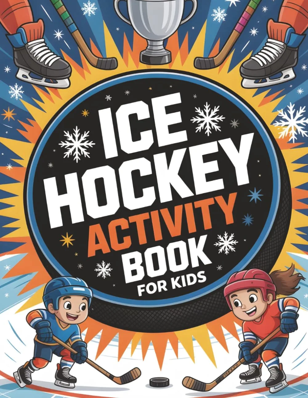 Ice Hockey Activity Book for Kids
