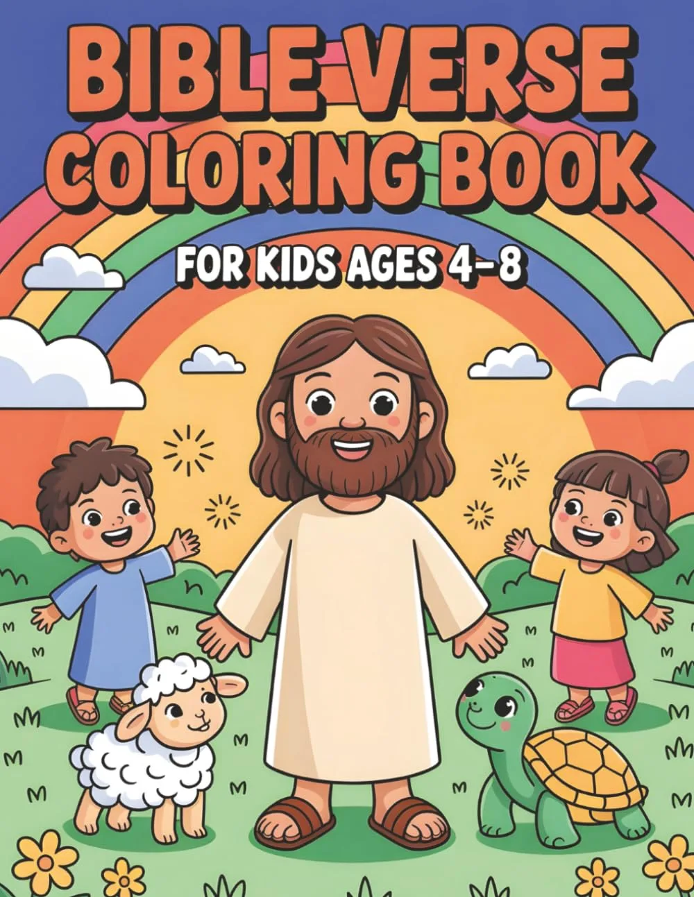 Bible Verse Coloring Book for Kids Ages 4-8