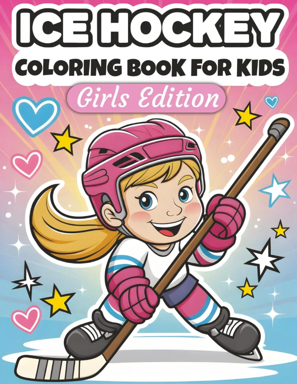 Ice Hockey Coloring Book for Kids