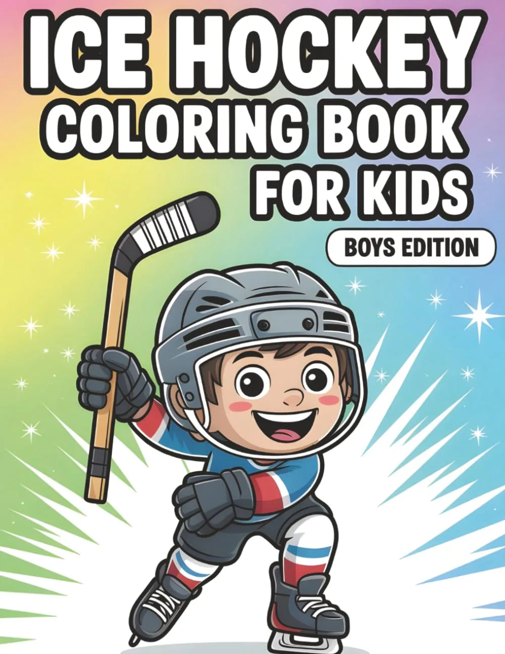 Ice Hockey Coloring Book for Kids boys